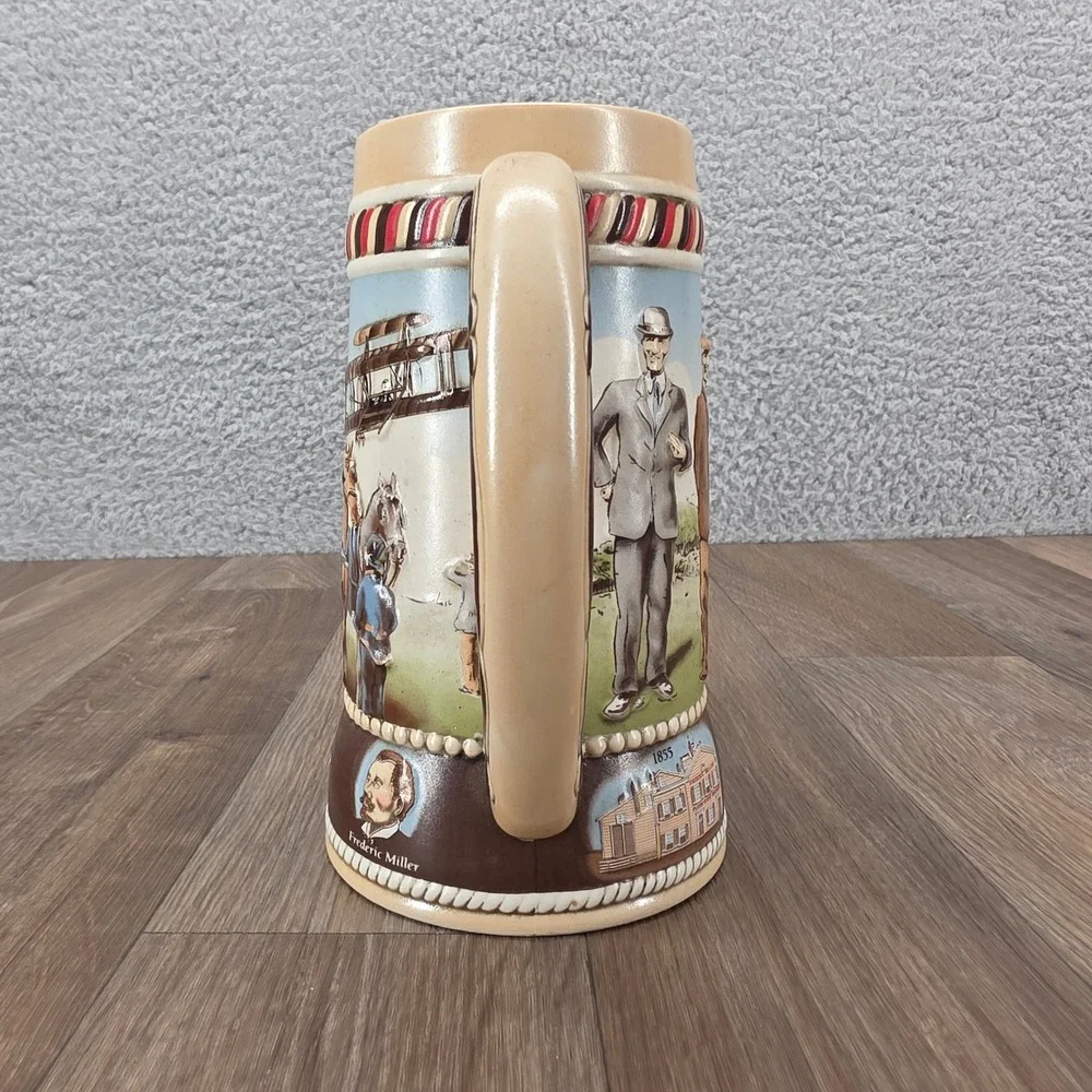 Vtg Miller High Life Great American Events Commemorative Stein Kitty Hawk Flight